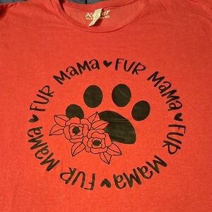 Bella Canvas Red Fur Mama Tee